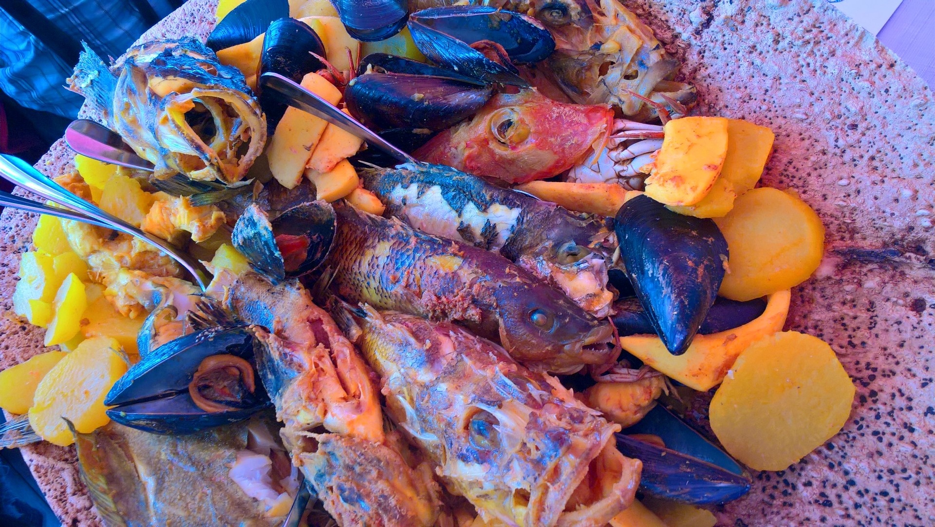 Assiette de poissons 